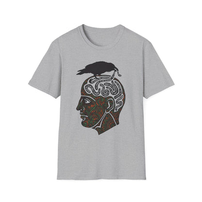 Raven & Mind Maze T-Shirt — Brain Anatomy Graphic Tee