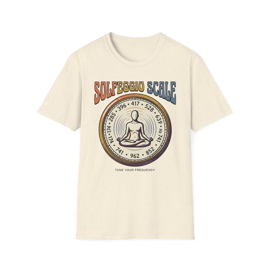 Solfeggio Scale T-Shirt — Chakra Healing Frequencies Tee