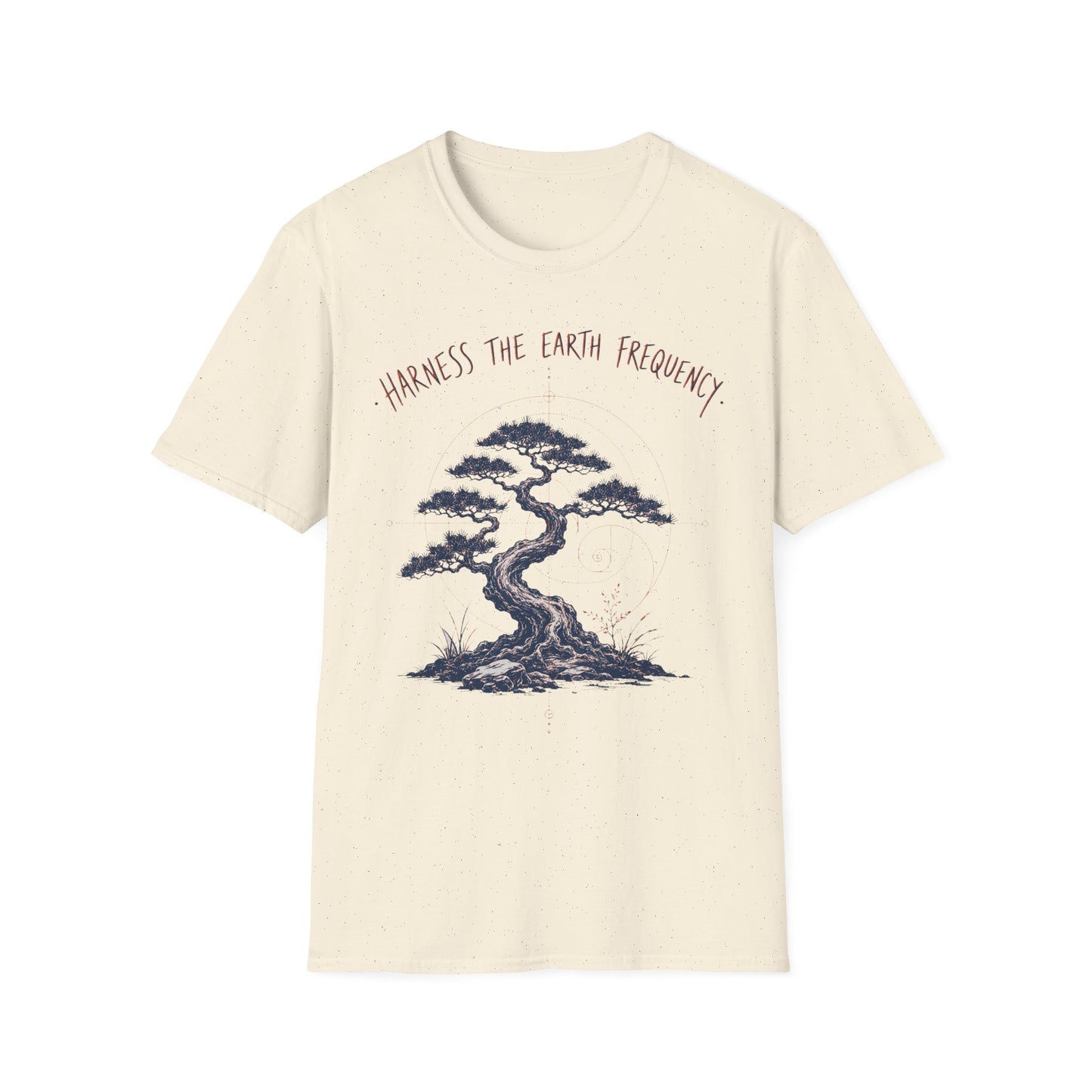 Harness The Earth Frequency T-Shirt — Bonsai Tree Spiritual Tee