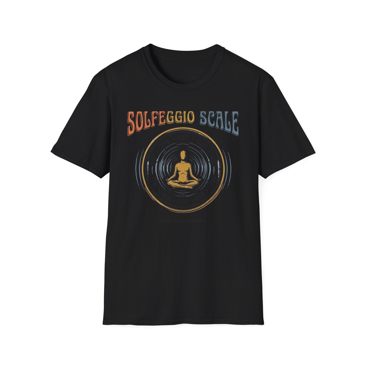 Solfeggio Scale Meditation T‑Shirt — Chakra Healing Soundwave Tee