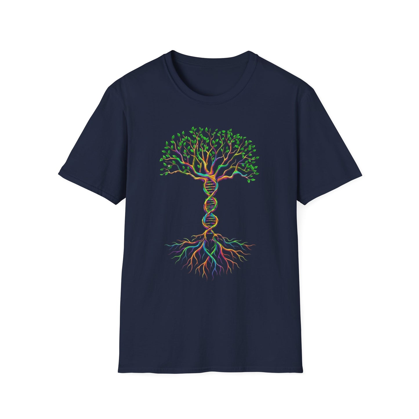 DNA Tree T-Shirt — Colorful Genetic Tree of Life Tee