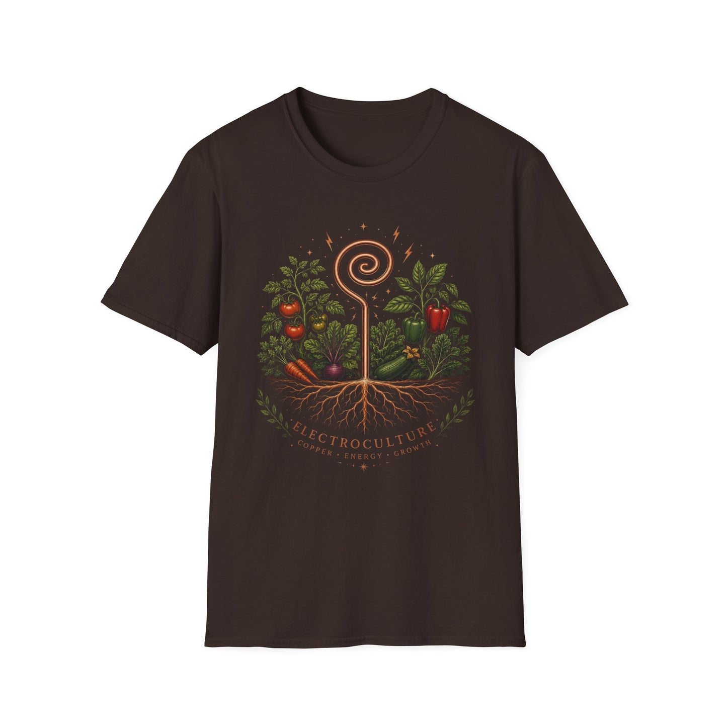 Garden Magic T‑Shirt — Whimsical Spiral Plant Design (Grow Through Anything)