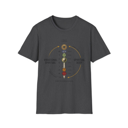 Chakra Alignment T-Shirt — 7 Seals 7 Centers Spiritual Energy Tee