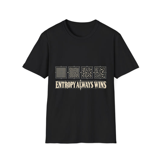 Entropy Always Wins T-Shirt — Order To Randomness Four Panel Tee