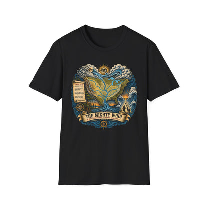 The Mighty Wind Map T-Shirt — Nautical Vintage Sea Breeze Graphic Tee