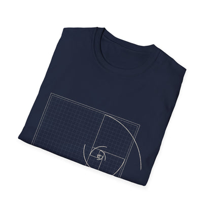 Golden Spiral T-Shirt — Fibonacci Sacred Geometry Tee