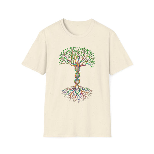 DNA Tree T-Shirt — Colorful Genetic Tree of Life Tee