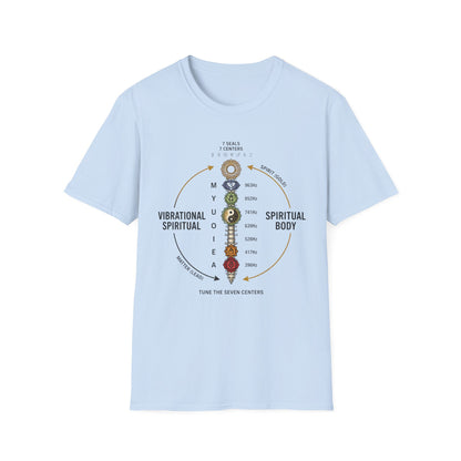 Chakra Alignment T-Shirt — 7 Seals 7 Centers Spiritual Energy Tee