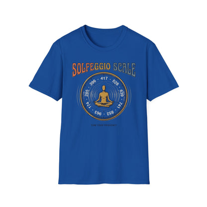 Solfeggio Scale Meditation T‑Shirt — Chakra Healing Soundwave Tee