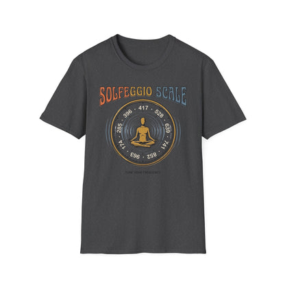 Solfeggio Scale Meditation T‑Shirt — Chakra Healing Soundwave Tee