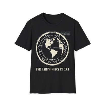 Schumann Resonance Plate T-Shirt — Earth Ionosphere Cavity Diagram Tee