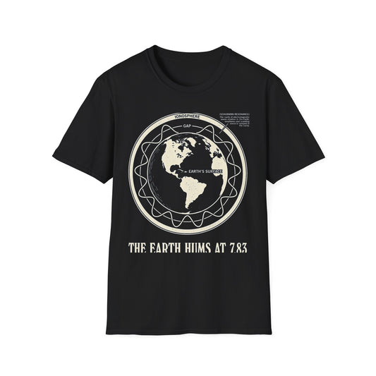 Schumann Resonance Plate T-Shirt — Earth Ionosphere Cavity Diagram Tee