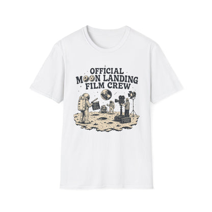 Moon Landing Film Crew T-Shirt — "Official Moon Landing Film Crew" Retro Space Tee