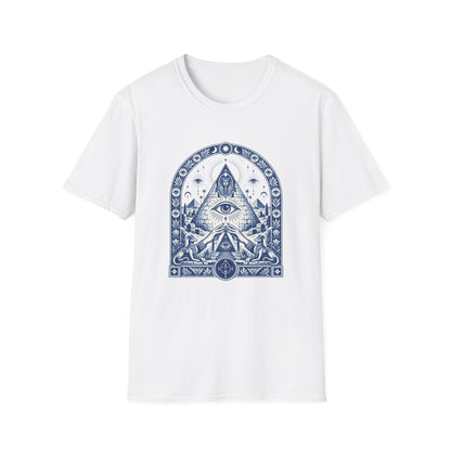 All-Seeing Eye T-Shirt — Egyptian Pyramid Sphinx Gateway Tee