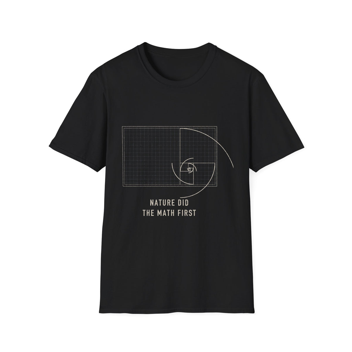 Golden Spiral T-Shirt — Fibonacci Sacred Geometry Tee