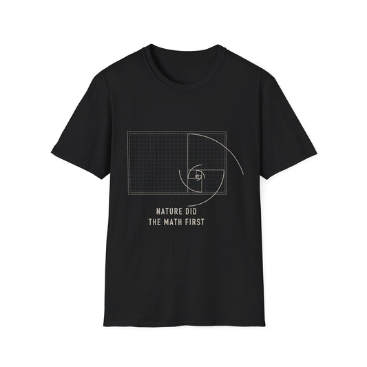Golden Spiral T-Shirt — Fibonacci Sacred Geometry Tee