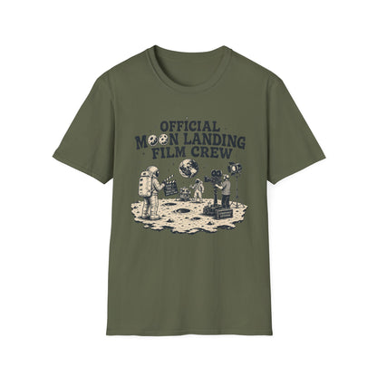 Moon Landing Film Crew T-Shirt — "Official Moon Landing Film Crew" Retro Space Tee