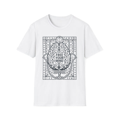 Free Your Mind T-Shirt — Mandala Brain Meditation Tee