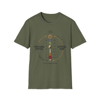 Chakra Alignment T-Shirt — 7 Seals 7 Centers Spiritual Energy Tee
