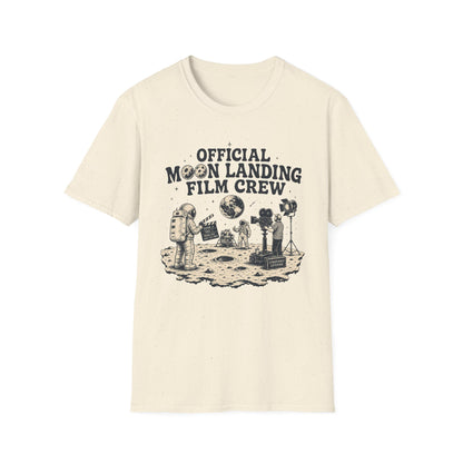 Moon Landing Film Crew T-Shirt — "Official Moon Landing Film Crew" Retro Space Tee
