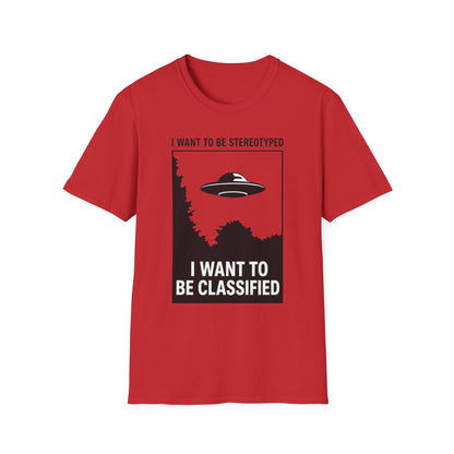 I Want to Be Stereotyped / I Want to Be Classified UFO T-Shirt