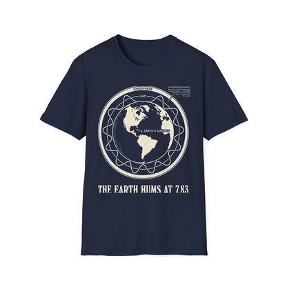 Schumann Resonance Plate T-Shirt — Earth Ionosphere Cavity Diagram Tee