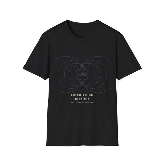 Torus Field T-Shirt — Energy Flow Diagram Graphic Tee