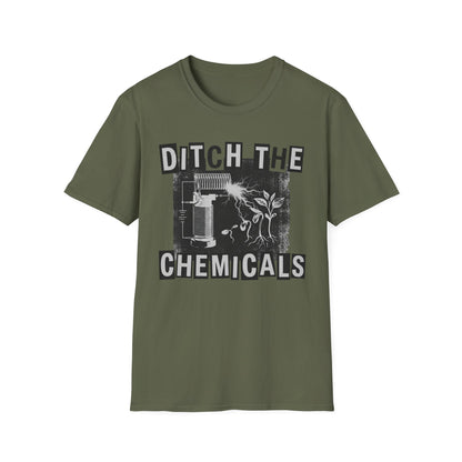 Ditch The Chemicals T‑Shirt — Vintage Eco-Friendly Protest Tee