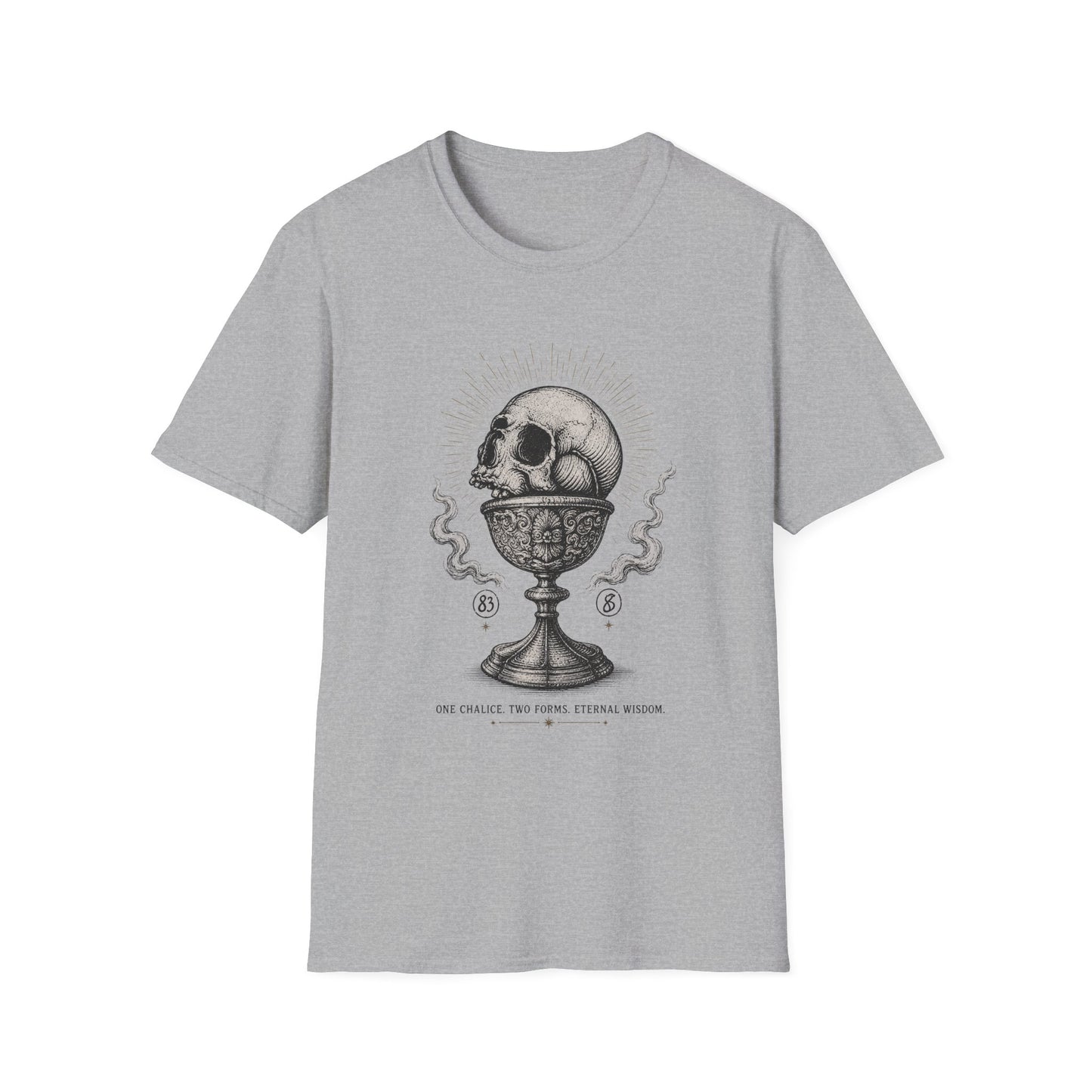 Skull Chalice T‑Shirt — Gothic Vintage Skull Illustration Tee