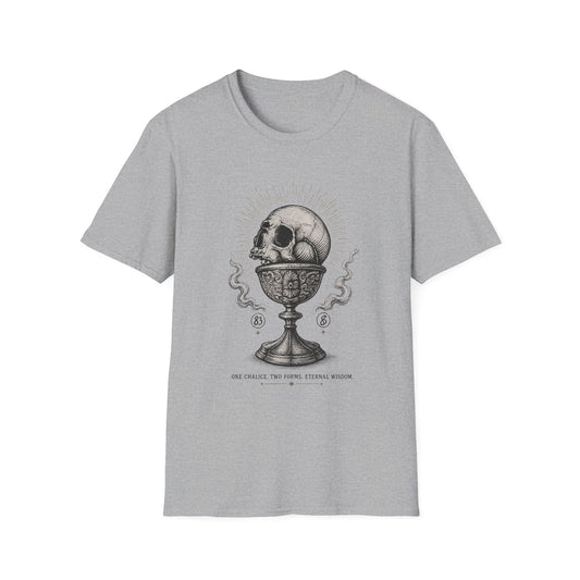 Skull Chalice T‑Shirt — Gothic Vintage Skull Illustration Tee