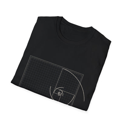 Golden Spiral T-Shirt — Fibonacci Sacred Geometry Tee