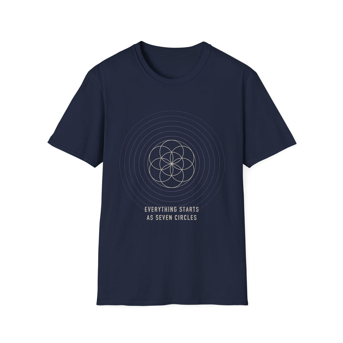 Seed of Life T-Shirt — Sacred Geometry Seven Circles Tee