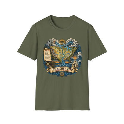 The Mighty Wind Map T-Shirt — Nautical Vintage Sea Breeze Graphic Tee