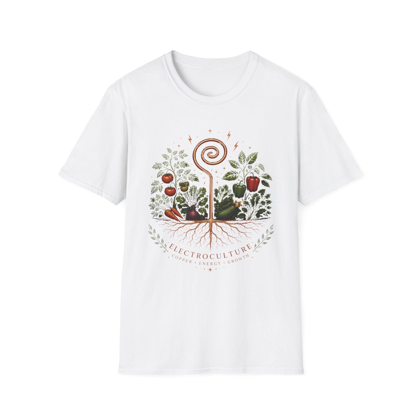 Garden Magic T‑Shirt — Whimsical Spiral Plant Design (Grow Through Anything)