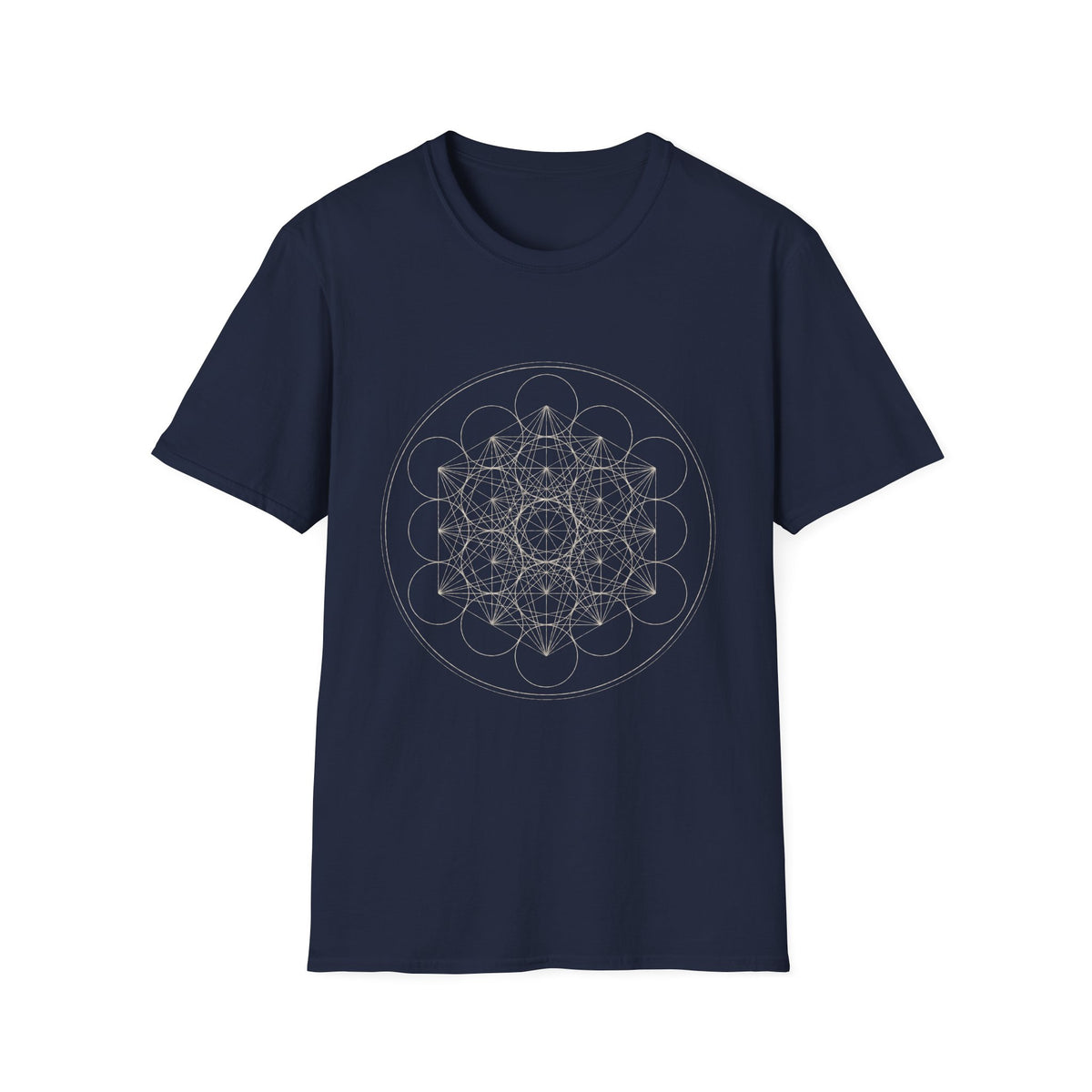Metatron's Cube T-Shirt — Sacred Geometry Line Art Tee