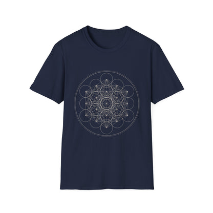Metatron's Cube T-Shirt — Sacred Geometry Line Art Tee