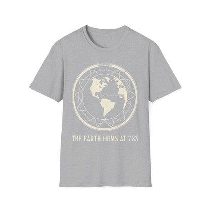 Schumann Resonance Plate T-Shirt — Earth Ionosphere Cavity Diagram Tee