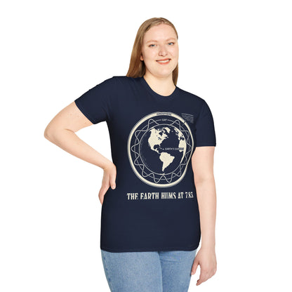 Schumann Resonance Plate T-Shirt — Earth Ionosphere Cavity Diagram Tee