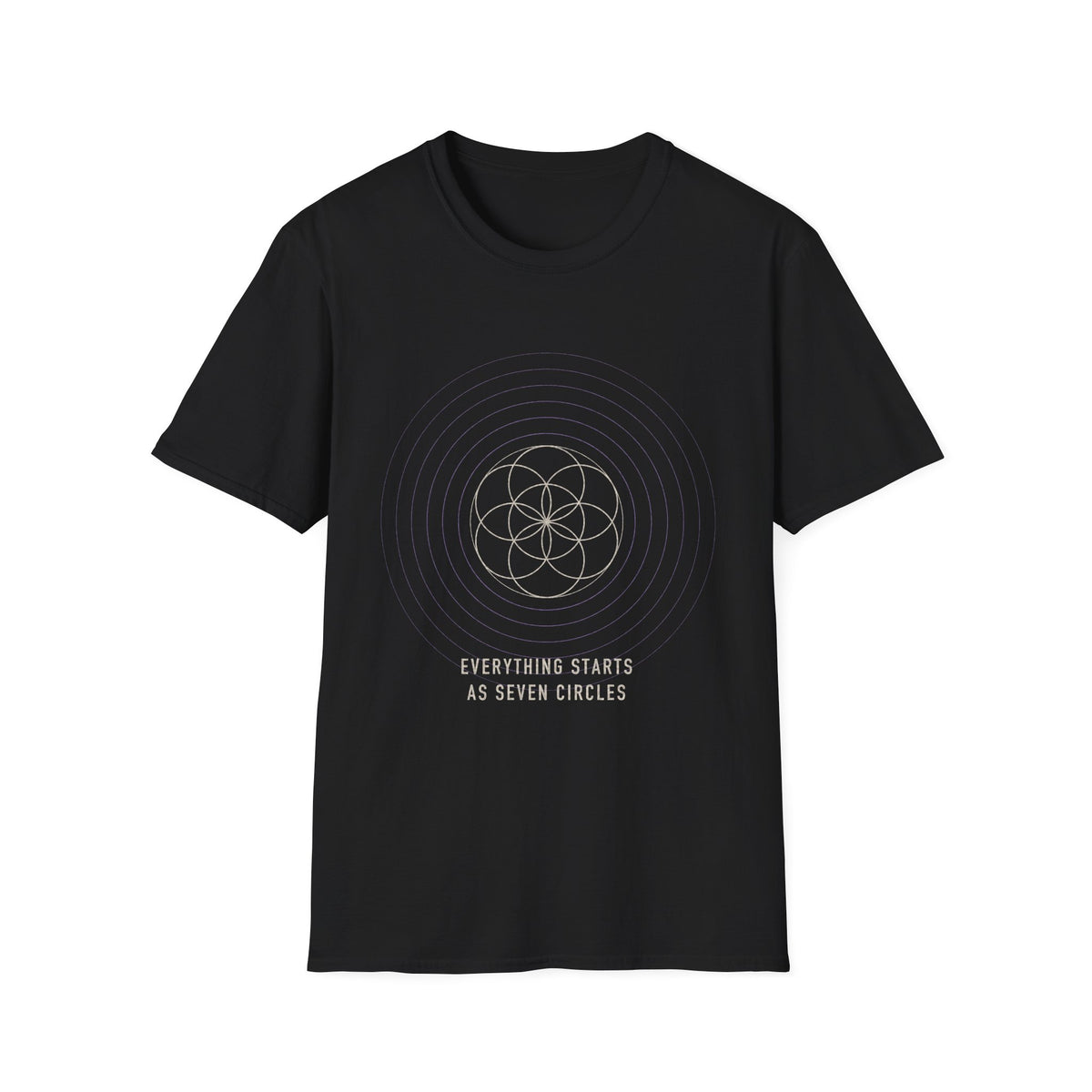 Seed of Life T-Shirt — Sacred Geometry Seven Circles Tee