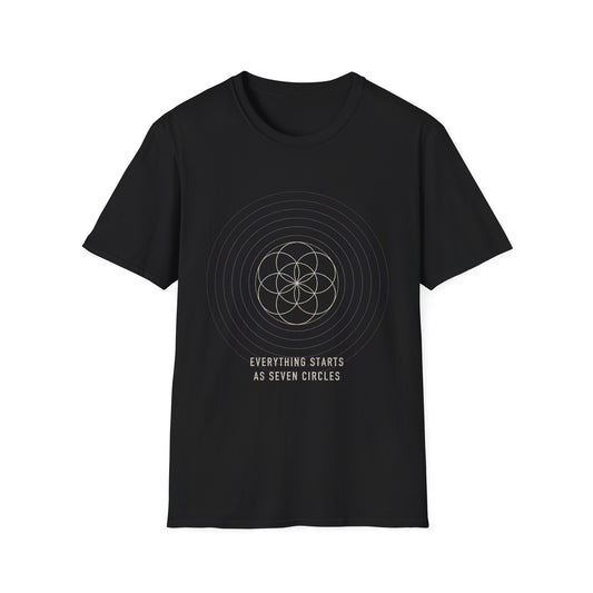 Seed of Life T-Shirt — Sacred Geometry Seven Circles Tee