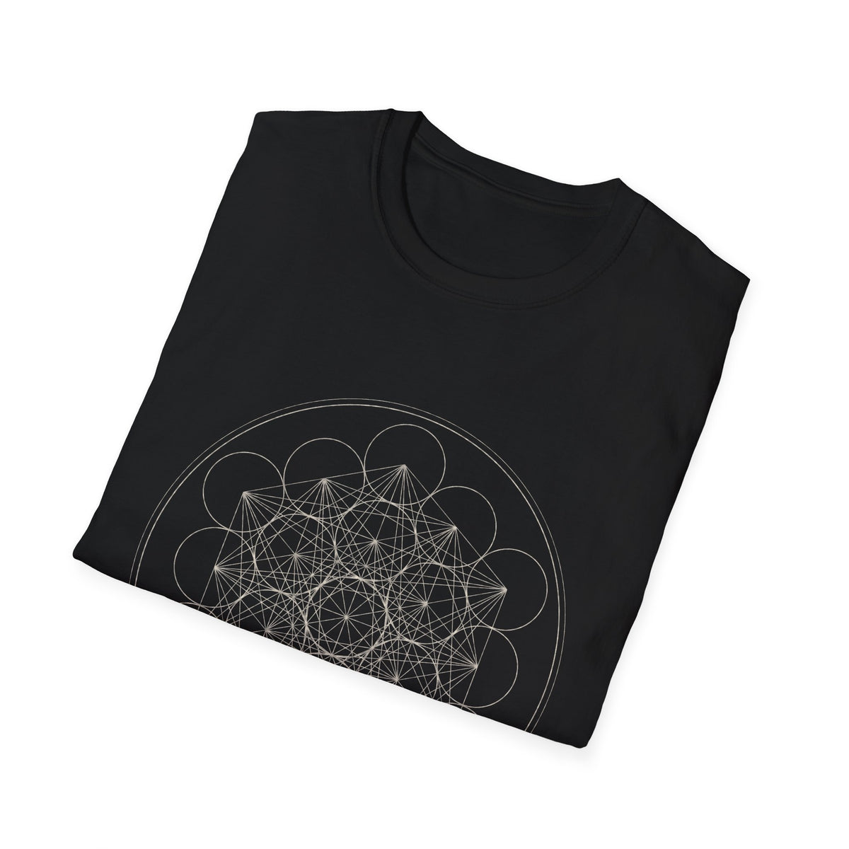 Metatron's Cube T-Shirt — Sacred Geometry Line Art Tee