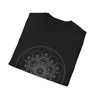Metatron's Cube T-Shirt — Sacred Geometry Line Art Tee