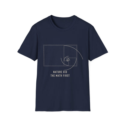 Golden Spiral T-Shirt — Fibonacci Sacred Geometry Tee