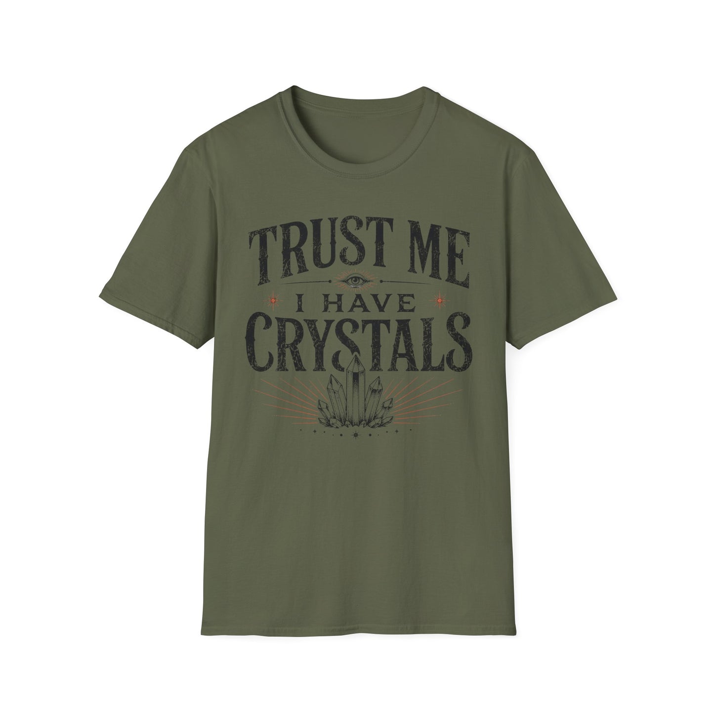 Crystal Lover T‑Shirt – "Trust Me I Have Crystals" Spiritual Tee