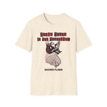 Santa Claus Is The Claustrum T-Shirt — Retro Anatomical Christmas Tee
