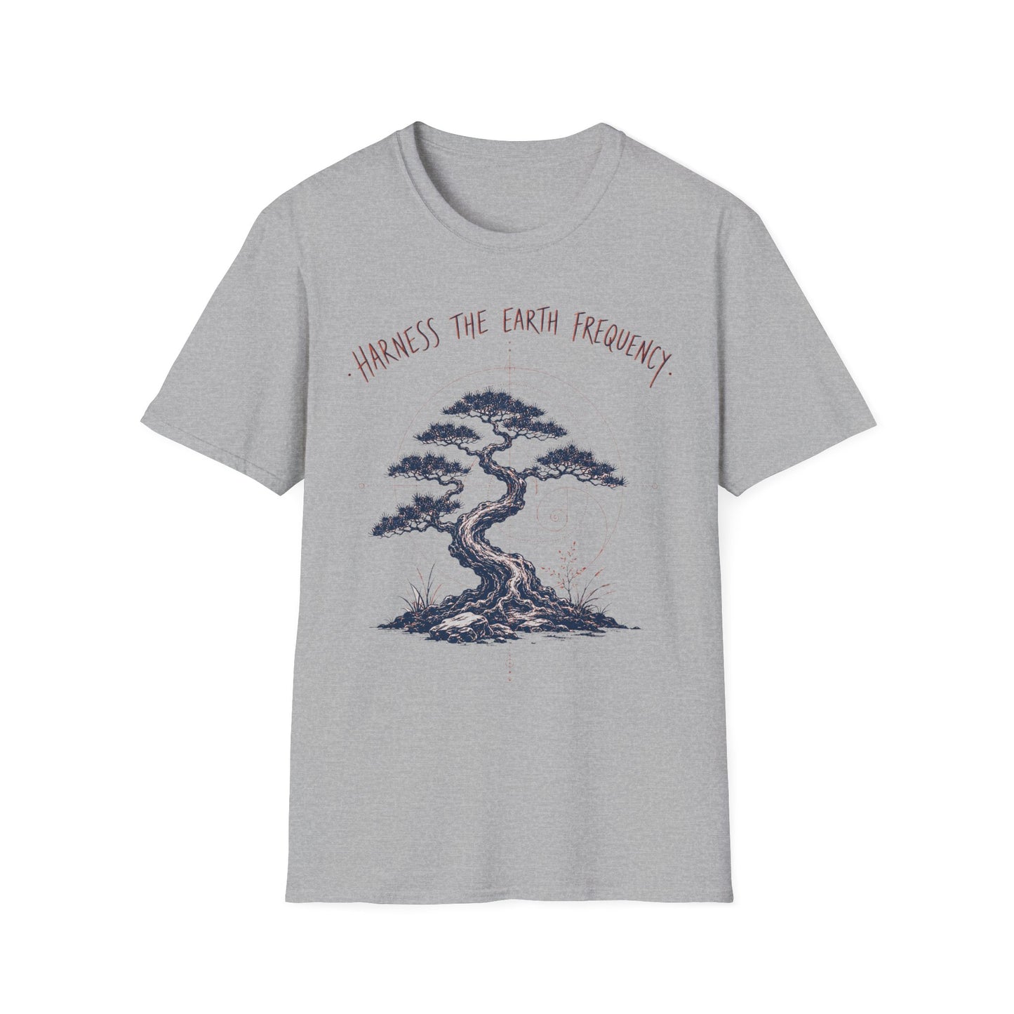 Harness The Earth Frequency T-Shirt — Bonsai Tree Spiritual Tee