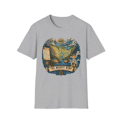 The Mighty Wind Map T-Shirt — Nautical Vintage Sea Breeze Graphic Tee