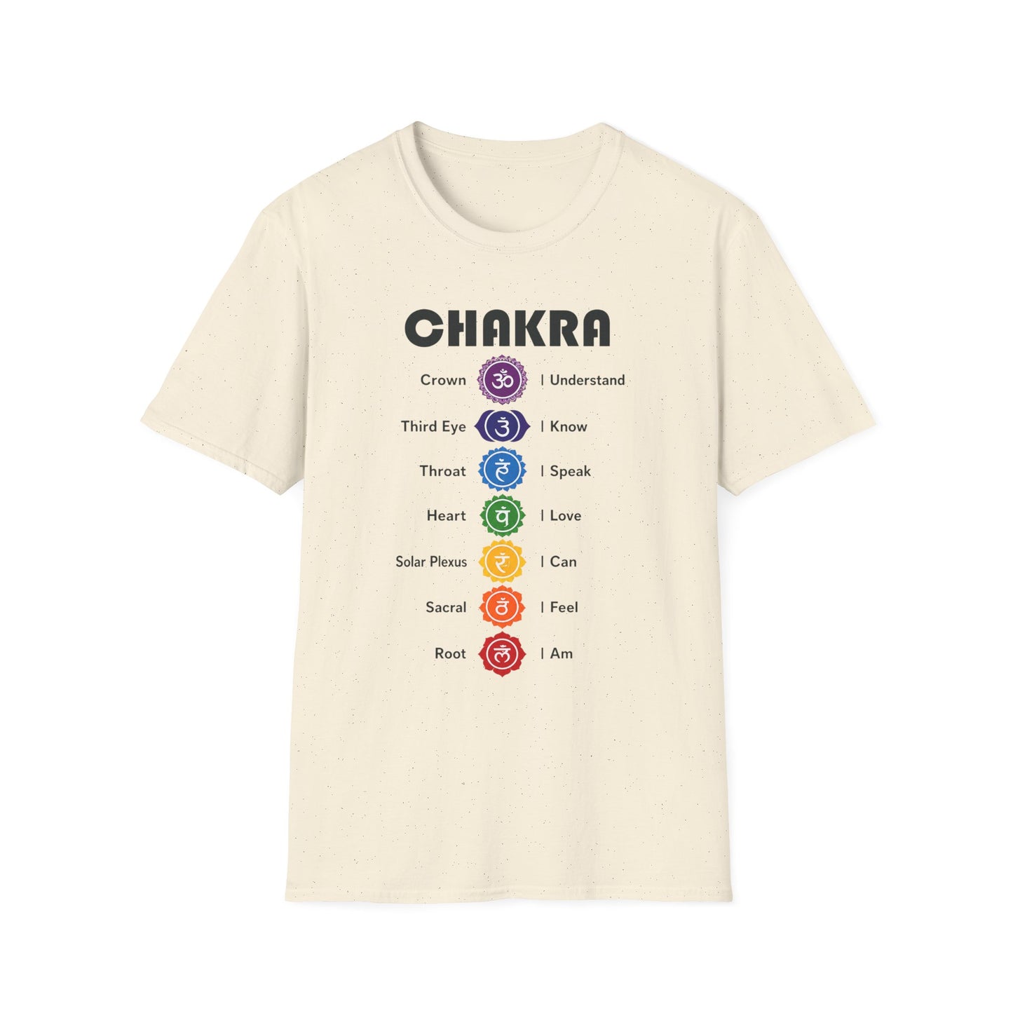 Chakra T-Shirt — Colorful 7 Chakra Alignment Yoga Tee