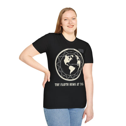 Schumann Resonance Plate T-Shirt — Earth Ionosphere Cavity Diagram Tee